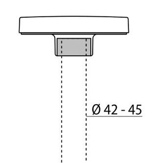 Pado Adapter Mastende, D=42/45mm - 0